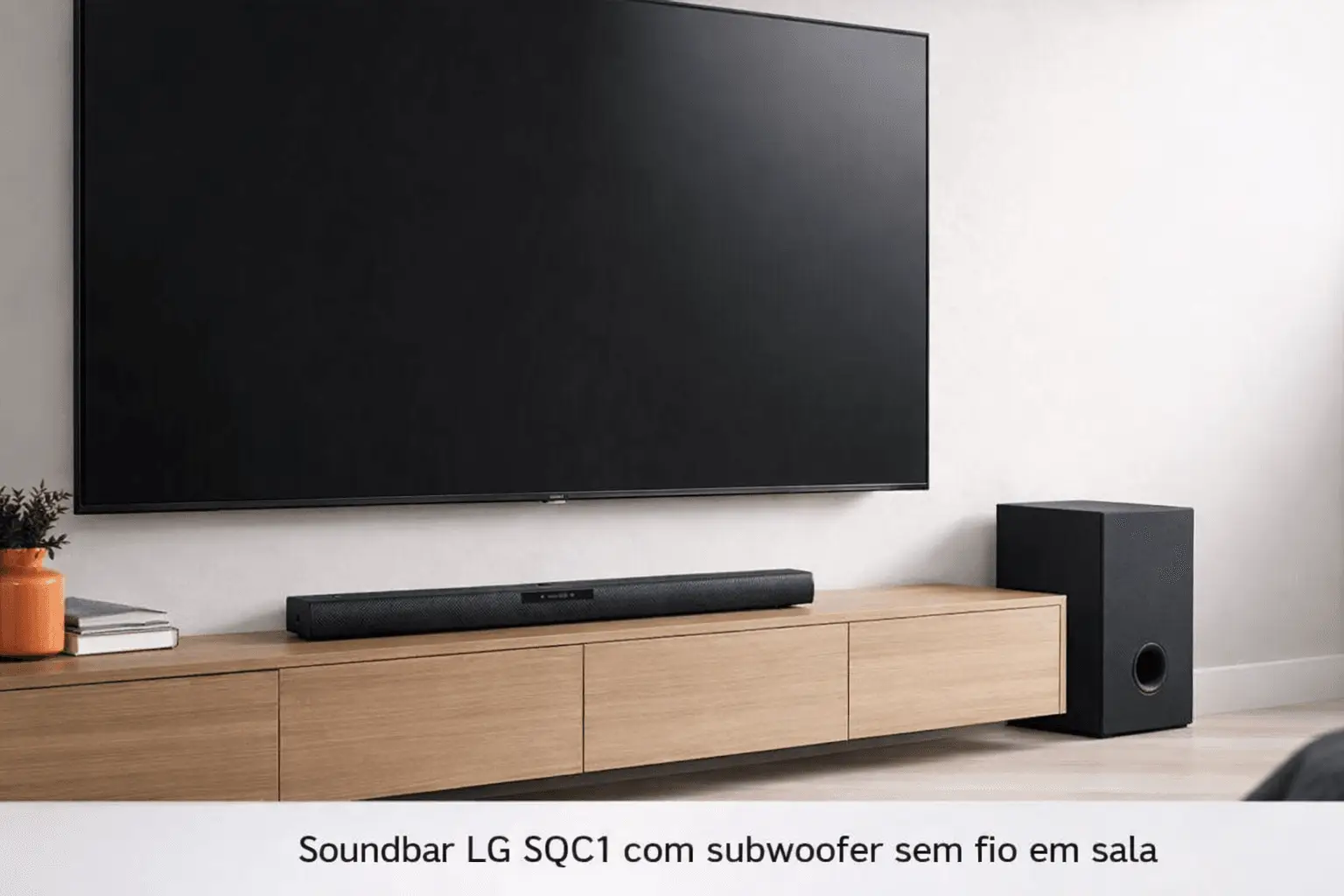 LG SQC1 Soundbar com subwoofer
