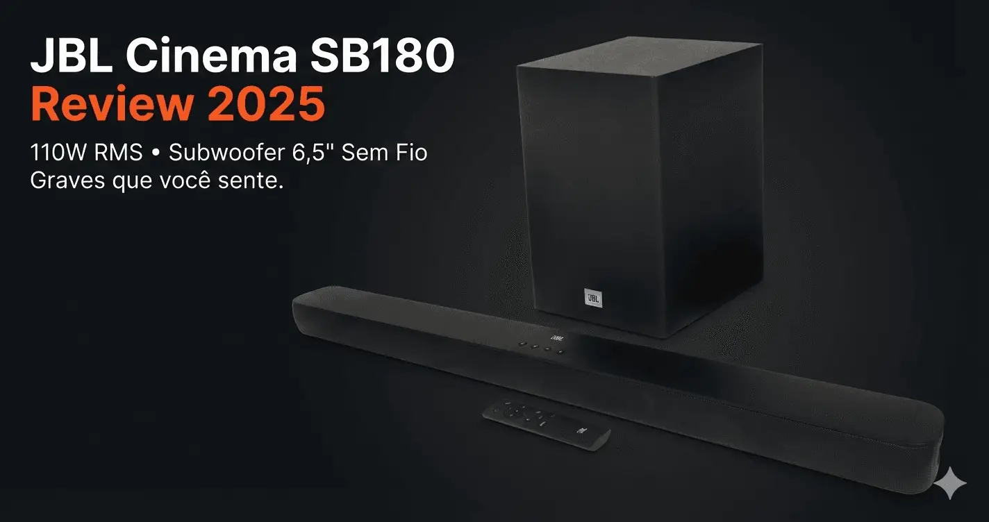 JBL Cinema SB180 Vale a Pena em 2026? Review Soundbar 2.1