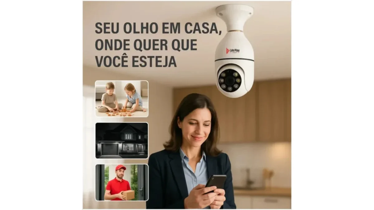 Câmera Lâmpada 360° Yoosee LP-8177: Vale a Pena? Review 2026