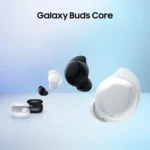 JBL Wave Buds 2 vs Samsung Galaxy Buds Core comparativo visual lado a lado com estojos abertos sobre fundo neutro