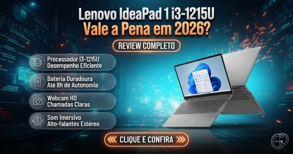Lenovo IdeaPad 1 i3-1215U Vale a Pena em 2026?