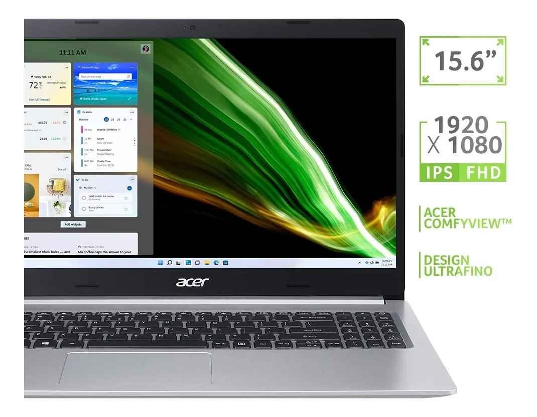 Acer Aspire 5 A515-45-R2A3 conectividade HDMI USB-C Ethernet RJ-45 portas completas