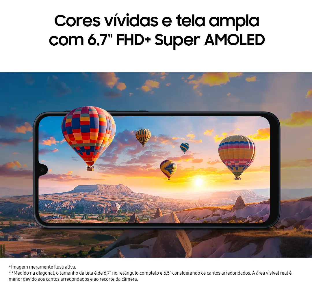 Samsung Galaxy A16 Vale a Pena em 2026? Review Completo 5 Tela Super AMOLED de 6,7 polegadas do Samsung Galaxy A16 exibindo cores vibrantes e interface One UI