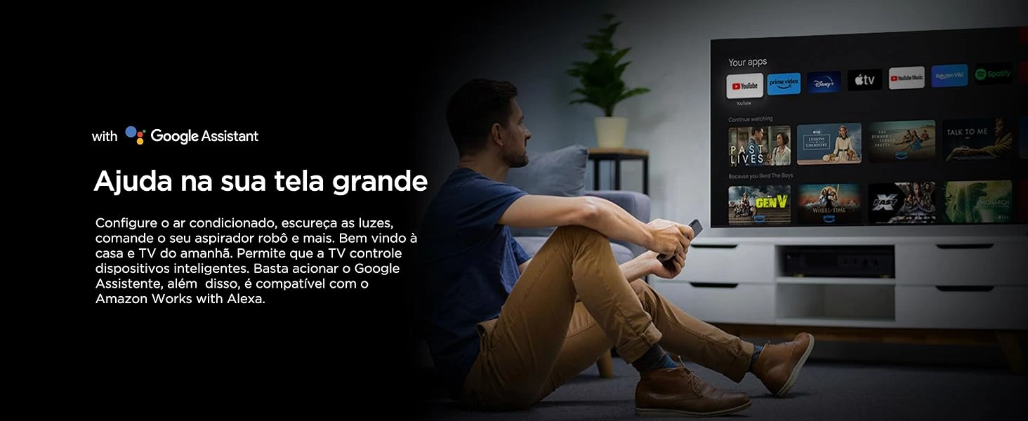 TCL C6K Google TV Google Assistente