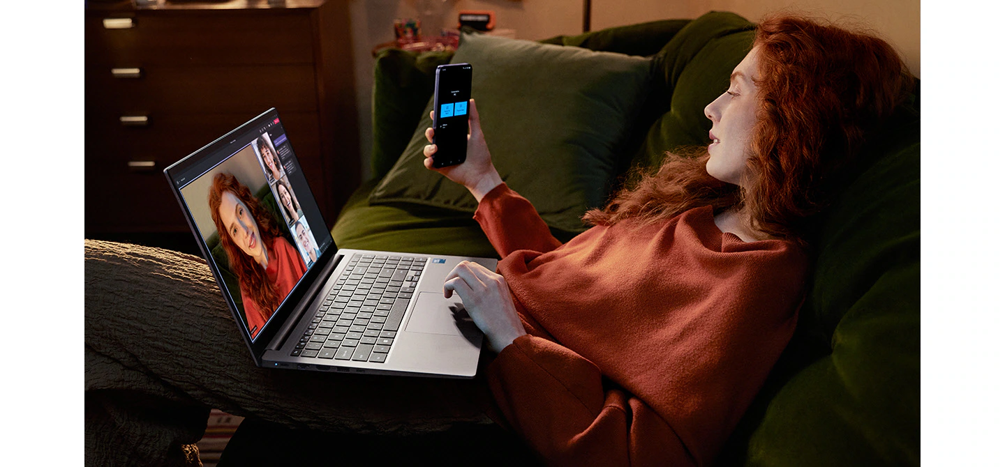 Phone Link Samsung Galaxy Book4 webcam celular