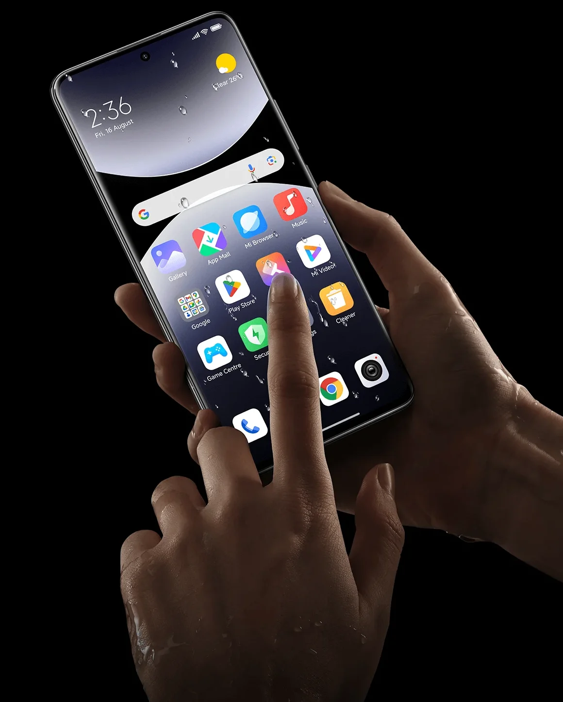 Xiaomi Redmi Note 14 Pro+ Wet Touch Technology tela molhada
