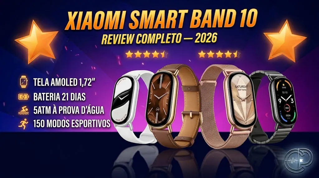 Xiaomi Smart Band 10 vale a pena em 2026? Review Completo