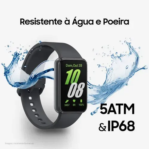 Samsung Galaxy Fit3 Vale a Pena em 2026? Review Completo + Comparativo 7 Samsung Galaxy Fit3 resistente à água com certificação IP68 e 5ATM até 50 metros