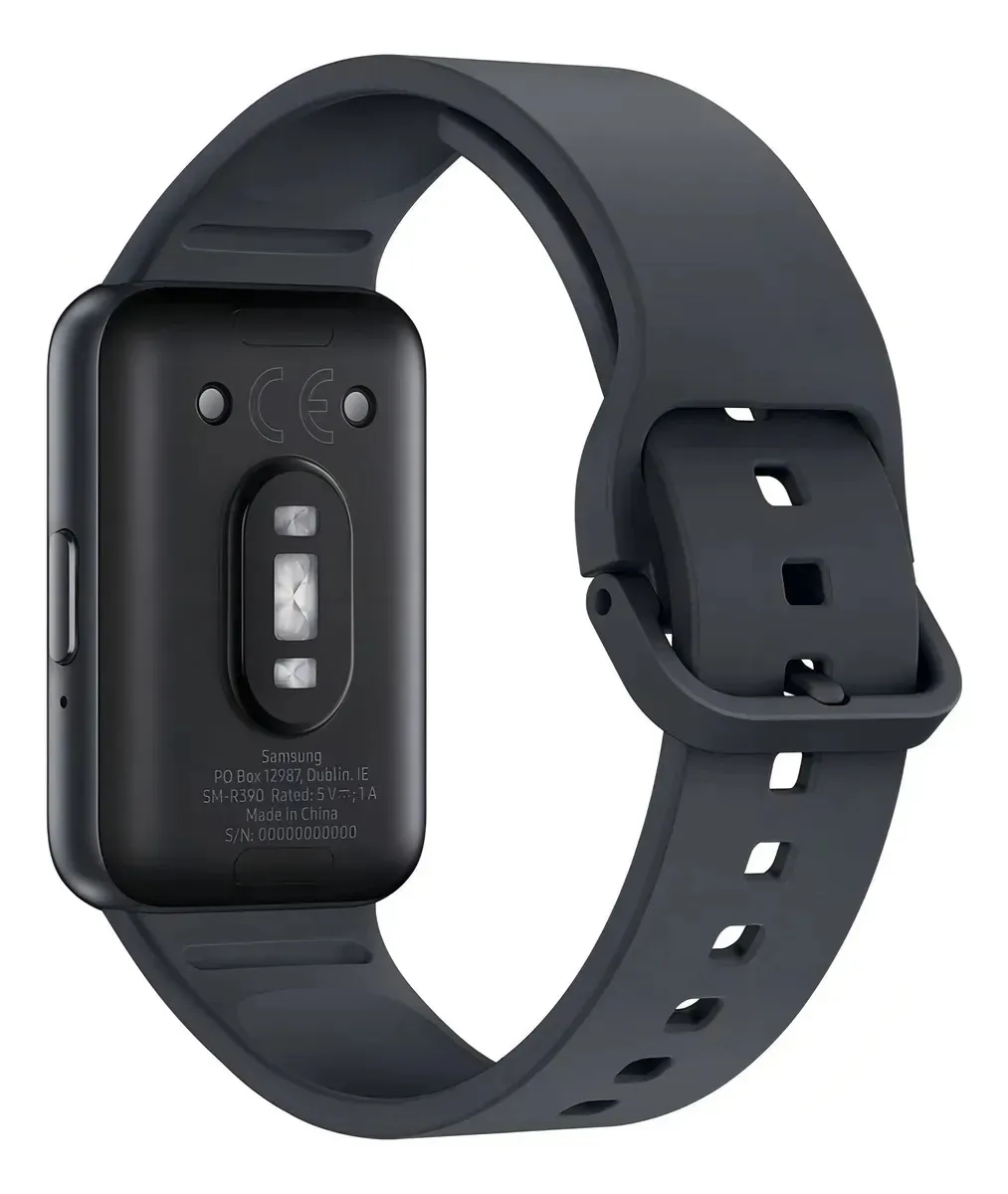 Samsung Galaxy Fit3 Vale a Pena em 2026? Review Completo + Comparativo 6 Samsung Galaxy Fit3 sensor cardíaco óptico na parte traseira do smartwatch