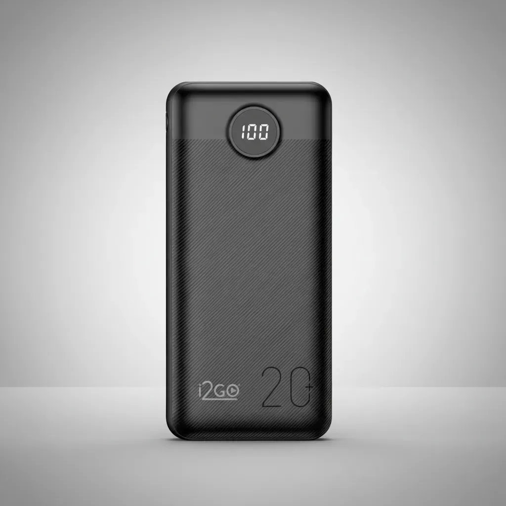 Power bank i2GO PRO 20.000mAh com display digital e homologação Anatel