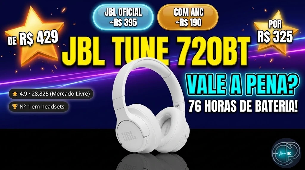 JBL Tune 720BT Vale a Pena em 2026? Análise Completa