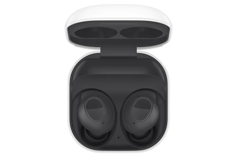 Galaxy Buds FE com estojo de carregamento — integração com dispositivos Samsung