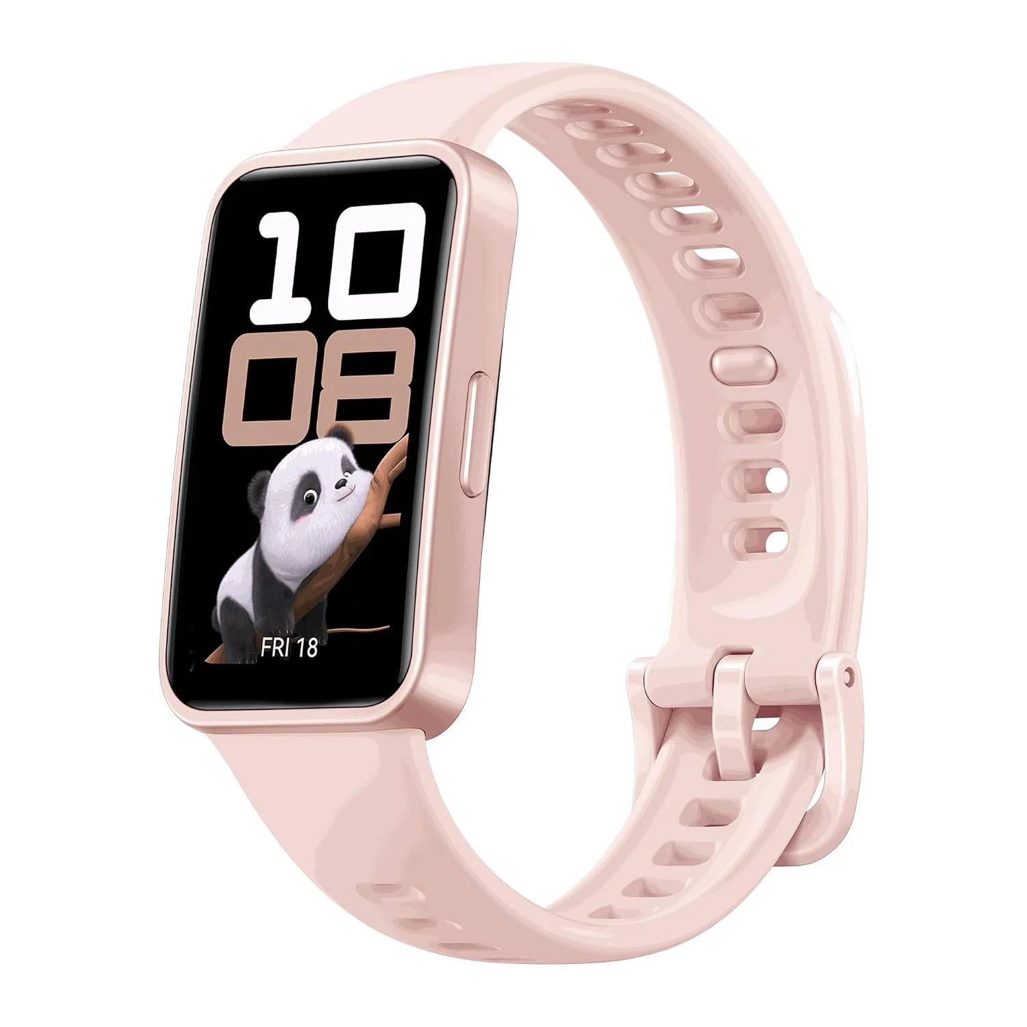 Huawei Band 10 rosa claro pulseira silicone tela AMOLED